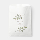 Sachets En Papier Delicy Fall Greenery Elegant Script Mariage (Devant)
