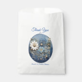 Sachets En Papier Déni bleu 3-D tendance Imprimer avec bijoux costum (Devant)