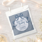 Sachets En Papier Denim Coquette Bow Blue Jean Baby Shower (Coupé)