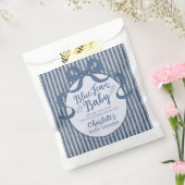 Sachets En Papier Denim Coquette Bow Blue Jean Baby Shower (Scellé)
