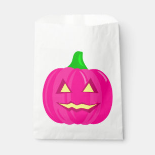 Sachets En Papier déplaisant halloween rose citrouille