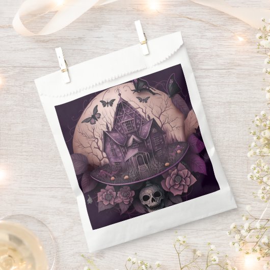 Sachets En Papier Déplaisant Hauned House Birds Crâne Happy Hallowee (Coupé)