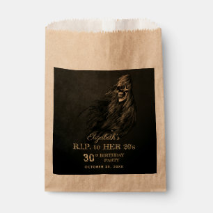 Sachets En Papier Déplaisante crâne de cheveux RIP à sa fête d'a