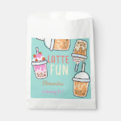 Sachets En Papier Dernier plaisir café bobba thé anniversaire (Devant)