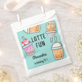 Sachets En Papier Dernier plaisir café bobba thé anniversaire (Coupé)