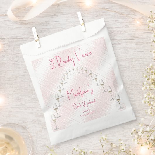 Sachets En Papier Dernier Rendez Veuve Bachelorette Week-end Itinéra (Coupé)