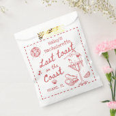 Sachets En Papier Dernier Toast sur la Côte Red Bachelorette Party (Scellé)