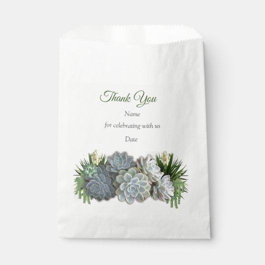 Sachets En Papier Des teintes succulentes de blues pâles (Devant)