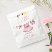 Sachets En Papier Des vêtements roses preppy sur une ligne baby show (Scellé)