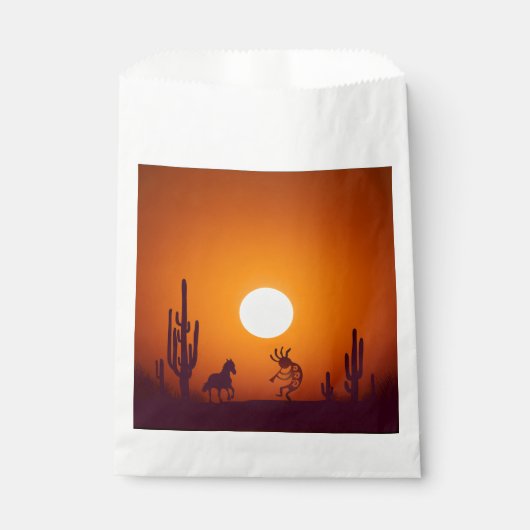 Sachets En Papier Désert de Kokopelli Arizona Sud-ouest (Devant)