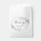 Sachets En Papier Design de verdure mariage merci (Devant)