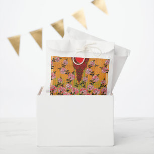Sachets En Papier design d'un mur rouge et noir suspendu