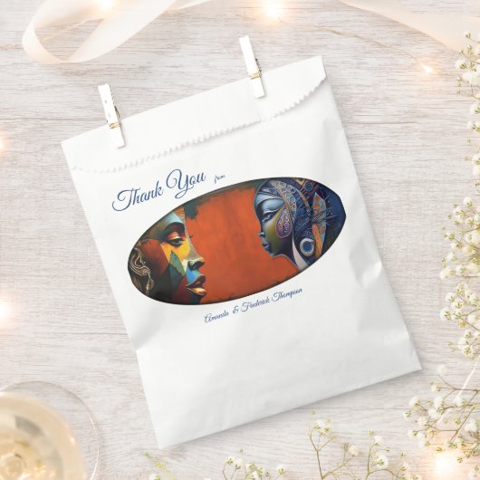 Sachets En Papier Design moderne égyptien, islamique, arabe et afric (Coupé)