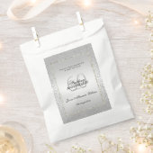 Sachets En Papier Design Silver Confetti 60e Mariage Diamond (Coupé)