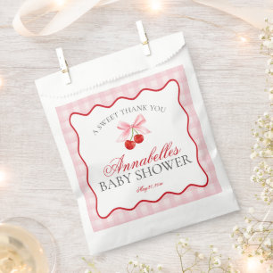 Sachets En Papier Dessert de Baby shower de la boîte de coquette ros