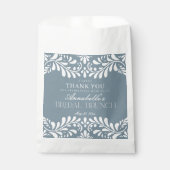 Sachets En Papier Dessert de brunch nuptial Dusty Blue Talavera Fies (Devant)
