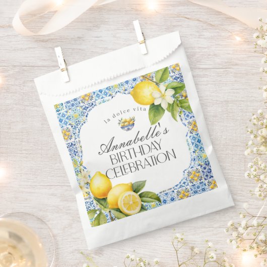 Sachets En Papier Dessert de fête d'anniversaire de la Côte d'Amalfi (Coupé)