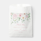 Sachets En Papier Dessert Mariage de l'Hydrangée végétale rose (Devant)