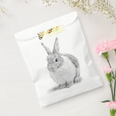 Sachets En Papier Dessin au crayon de lapin mignon (Scellé)