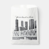 Sachets En Papier Dessin au crayon du pont Metro (Devant)