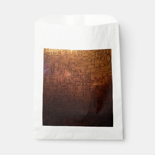 Sachets En Papier dessin couleur bronze (Devant)