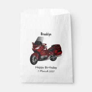 Sachets En Papier Dessin de moto de tourisme