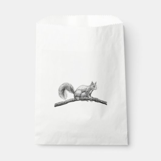 Sachets En Papier Dessin d'écureuil (Devant)