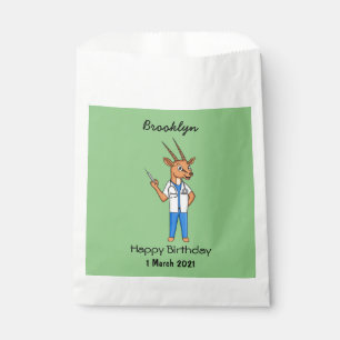 Sachets En Papier Dessin du médecin de l'antilope Cute Gemsbok
