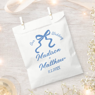 Sachets En Papier Dessins à main Doodles Ribbon Bow Mariage