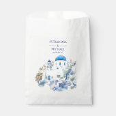 Sachets En Papier Destination Grèce Mariage Santorin (Devant)