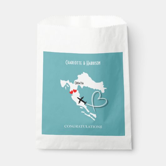 Sachets En Papier Destination mariage Croatie (Devant)