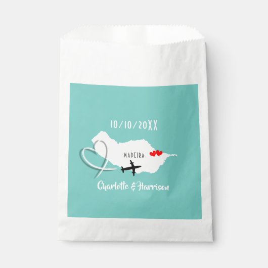Sachets En Papier Destination Mariage Madeira (Devant)