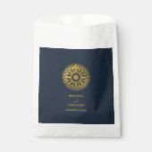 Sachets En Papier Destination Mariage Passeport Compass Mariage Fave (Devant)