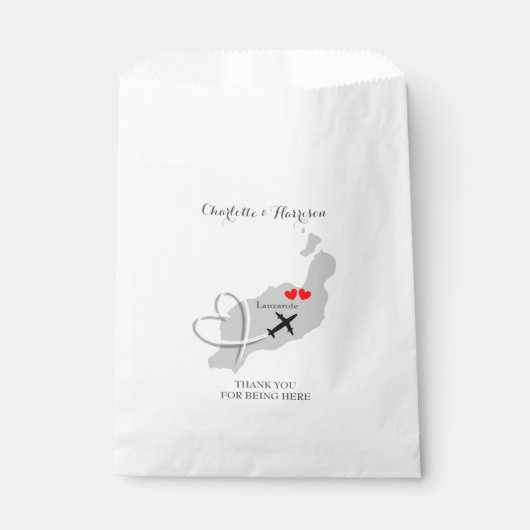Sachets En Papier Destination tropicale Lanzarote Espagne Plage Mari (Devant)