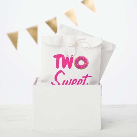Sachets En Papier Deux beignets sucrés 2e anniversaire (Fête)