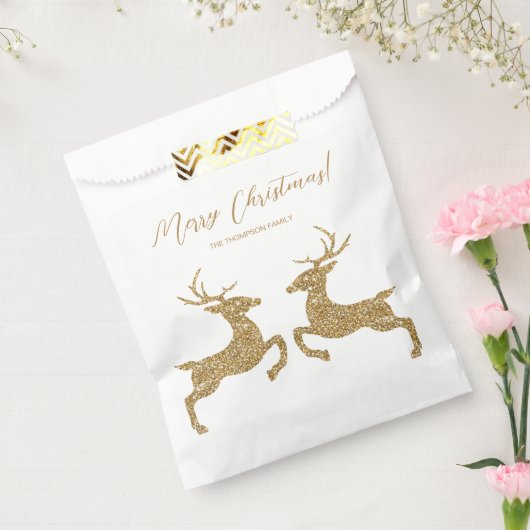 Sachets En Papier Deux Cerfs En Faux Golden Yellow Parties scintilla (Scellé)