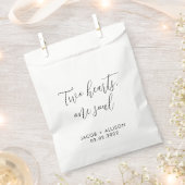 Sachets En Papier Deux coeurs, une âme mariage confetti (Coupé)