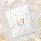 Sachets En Papier Deux crème glacée douce Deuxième fête d'anniversai (Coupé)