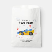 Sachets En Papier Deux Enfants de 2e anniversaire Rapide Racing Cars (Devant)