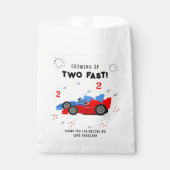 Sachets En Papier Deux Enfants de 2e anniversaire Rapide Racing Cars (Devant)