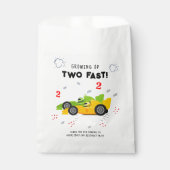 Sachets En Papier Deux Enfants de 2e anniversaire Rapide Racing Cars (Devant)