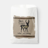 Sachets En Papier Deux Filles sauvages Cerf de bois 2e anniversaire (Devant)