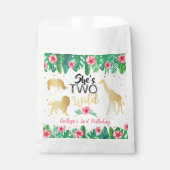 Sachets En Papier Deux Filles sauvages Deuxième fête d'anniversaire (Devant)
