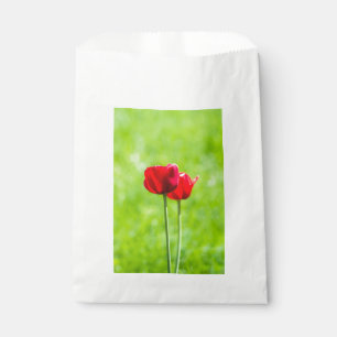 Sachets En Papier Deux fleurs de tulipes rouges