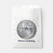 Sachets En Papier Deux La Lune 2e fête d'anniversaire (Devant)