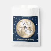 Sachets En Papier Deux La Lune 2e fête d'anniversaire (Devant)