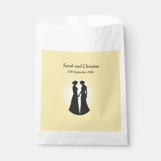 Sachets En Papier Deux mariées (Devant)