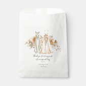 Sachets En Papier Deux mariées en robe Mariage personnalisé (Devant)
