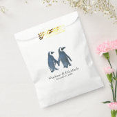 Sachets En Papier Deux mignons pingouins | Mariage romantique (Scellé)