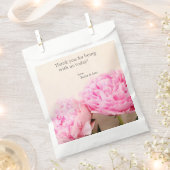 Sachets En Papier Deux pivoines roses (Coupé)